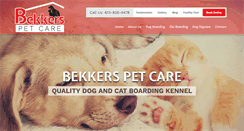 Desktop Screenshot of bekkerspetcare.com